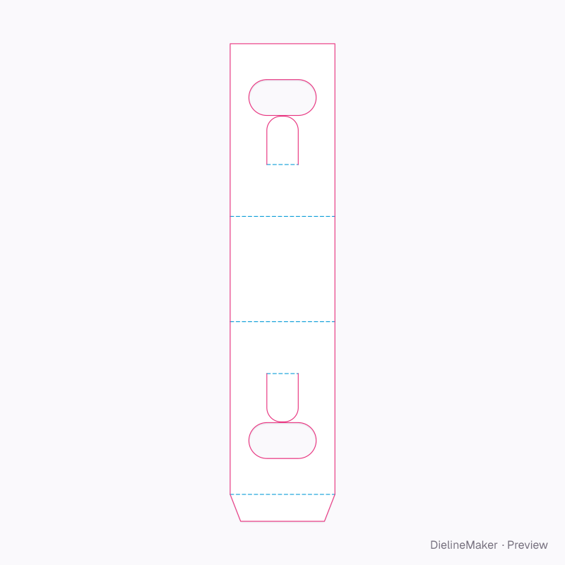 Shot glass tent carrier flat dieline