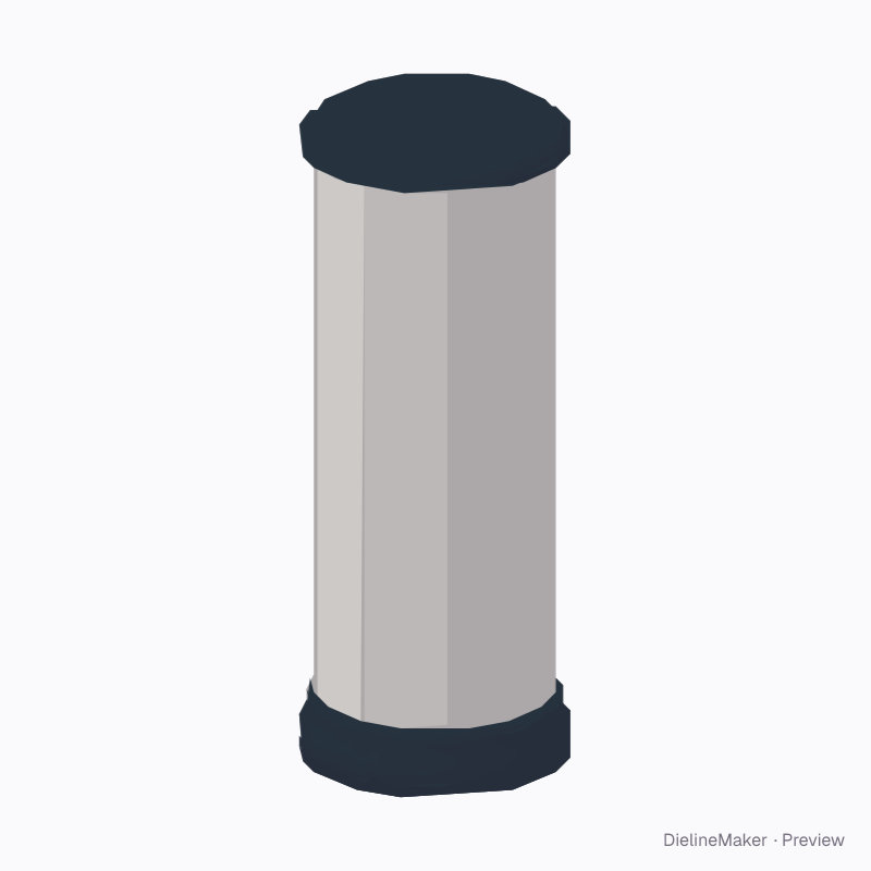 Modern poster column, flat cap