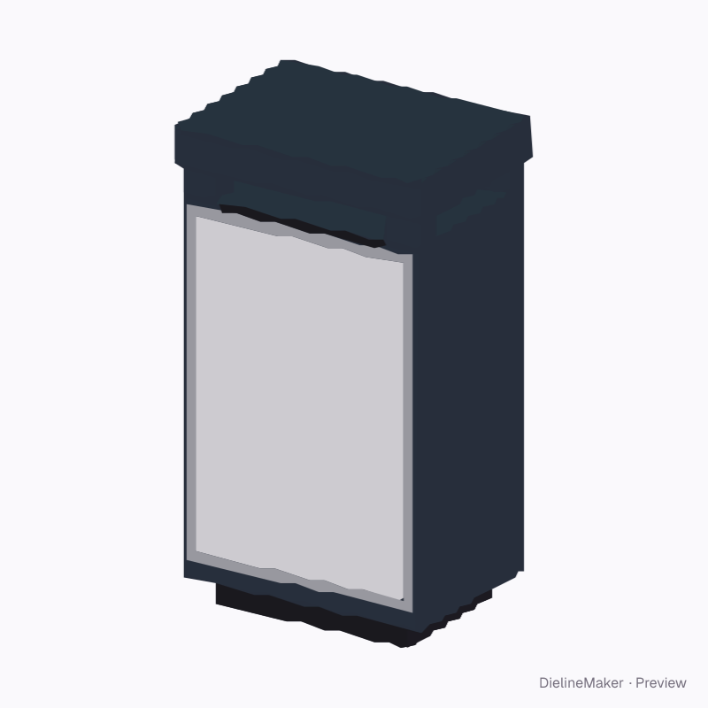 Double-sided poster litter bin