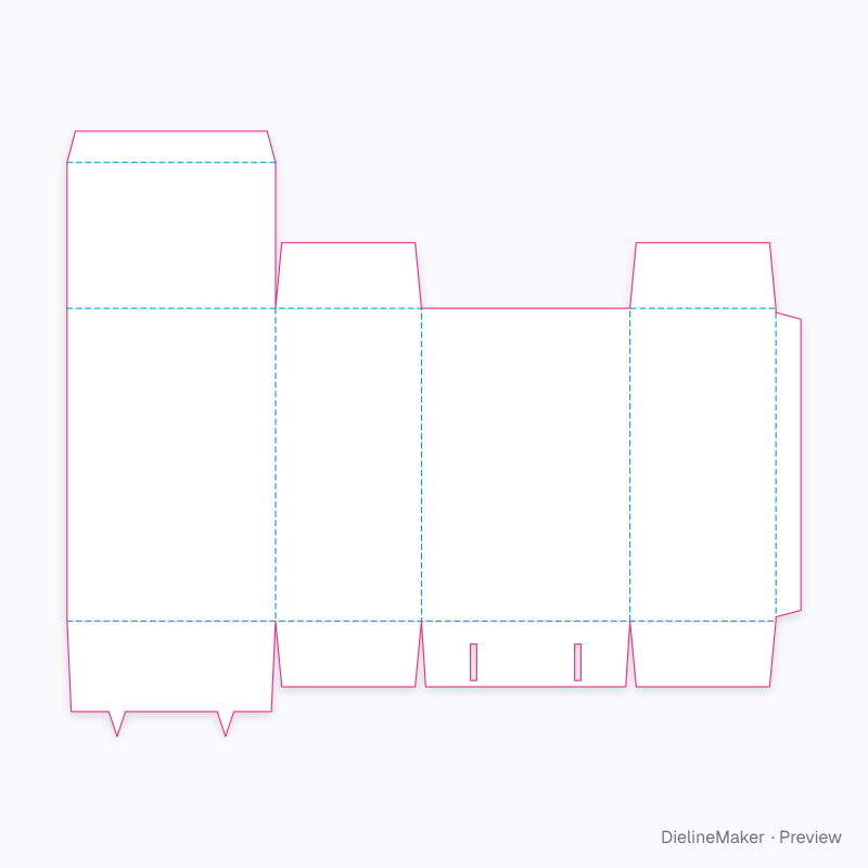 Flat dieline preview