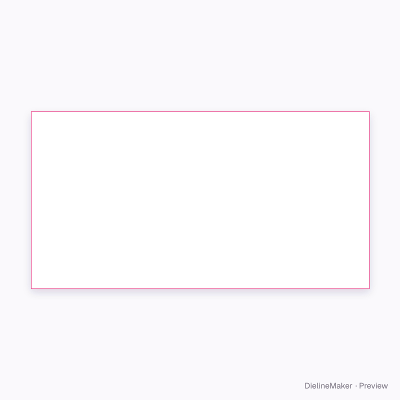 Clear glass serum ampoule flat dieline