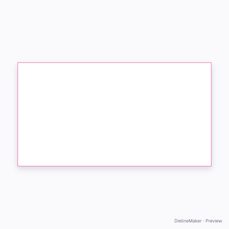 Glass ampoule flat dieline