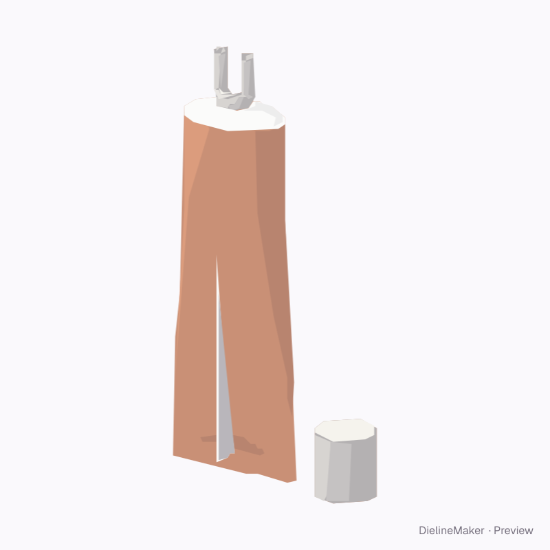 Dual-chamber cosmetic tube