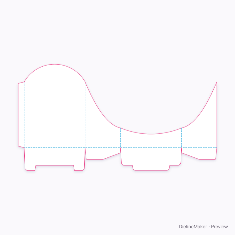Flat dieline preview
