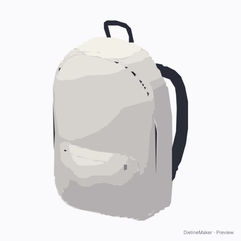 Compact everyday backpack