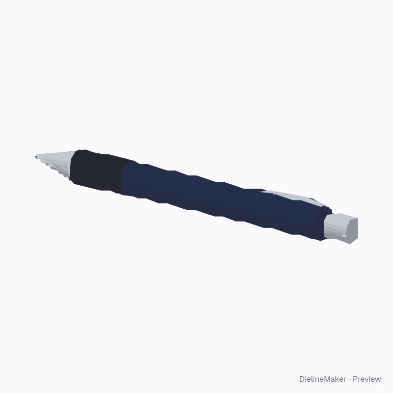 Wide 145 mm comfort-grip pen