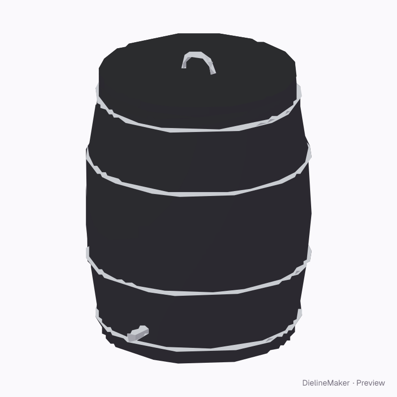 Floor barrel cooler (no stand)