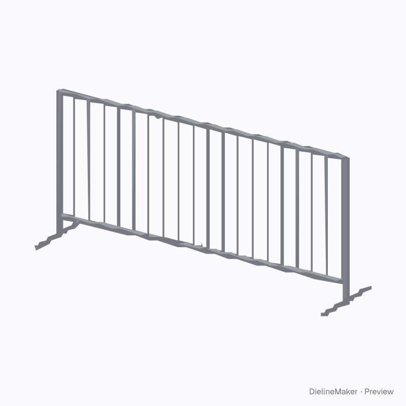Crowd-control barrier banner
