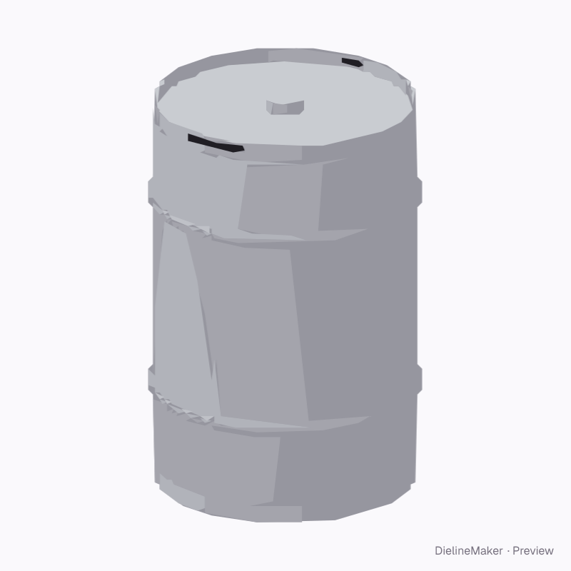 50 L metallic beer keg