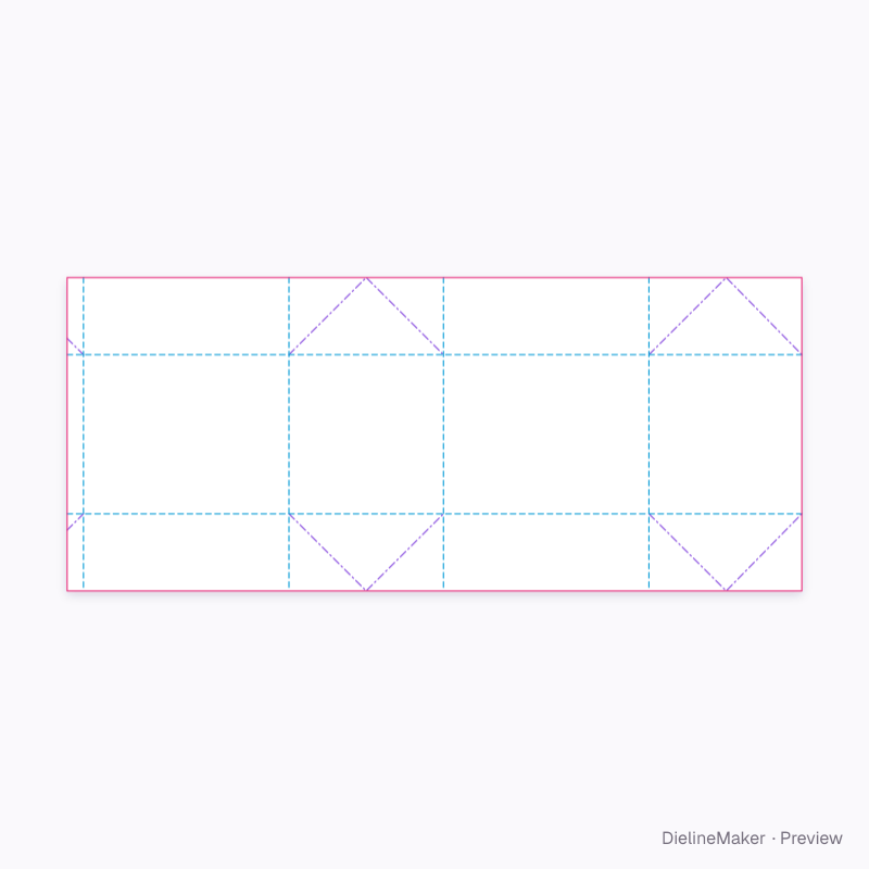 Bellows-top shipper 400×300×300 flat dieline