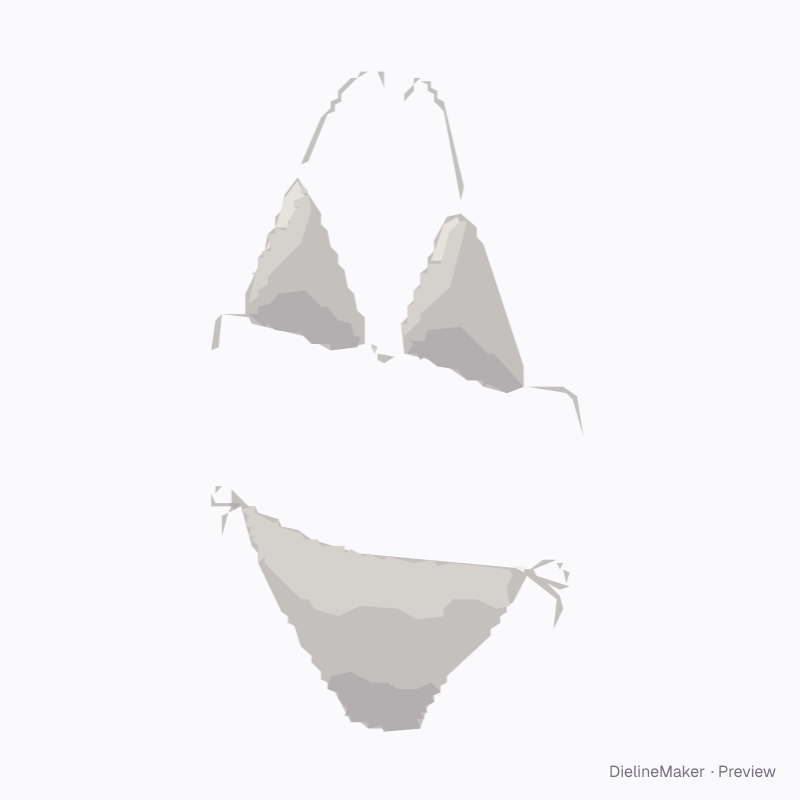 Triangle bikini set