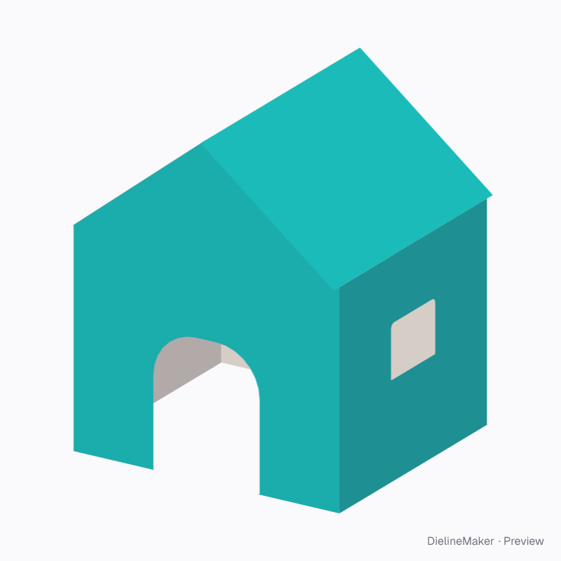Cardboard cat house