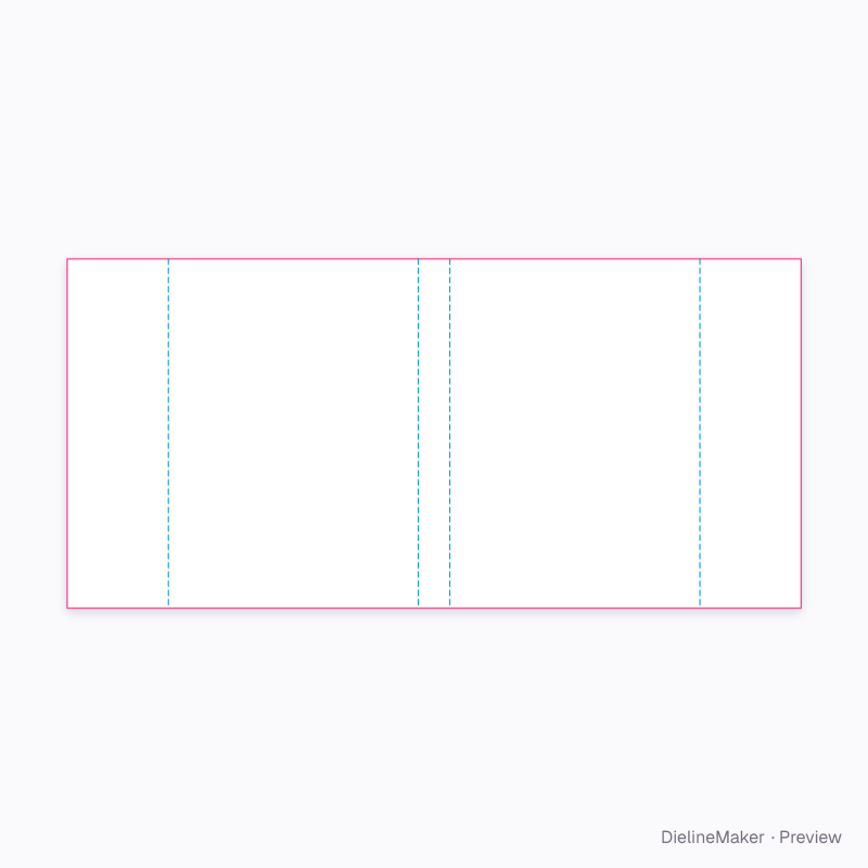 Executive 7.25 × 10.25 in page-format book dust jacket flat dieline