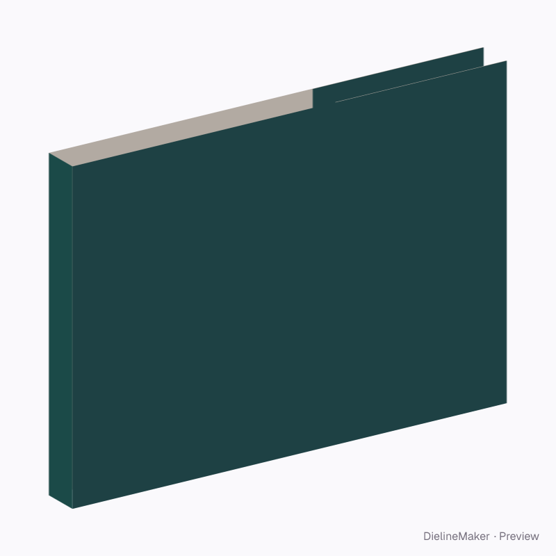 A5 landscape page-format book dust jacket