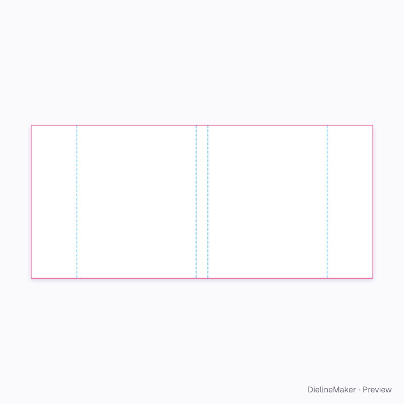 US letter 8.5 × 11 in page-format book dust jacket flat dieline