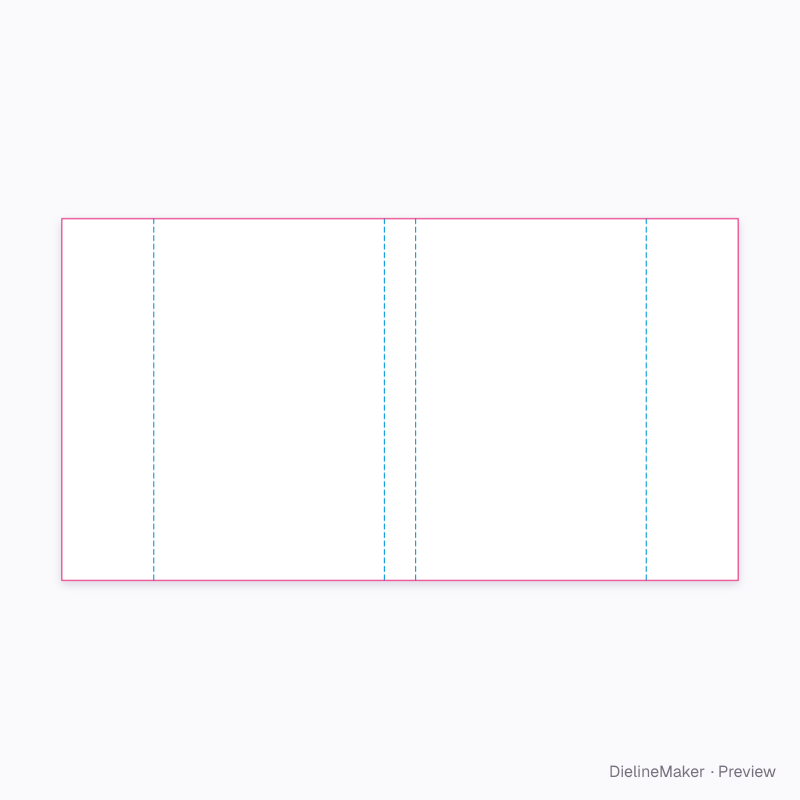 Novella 5 × 8 in page-format book dust jacket flat dieline