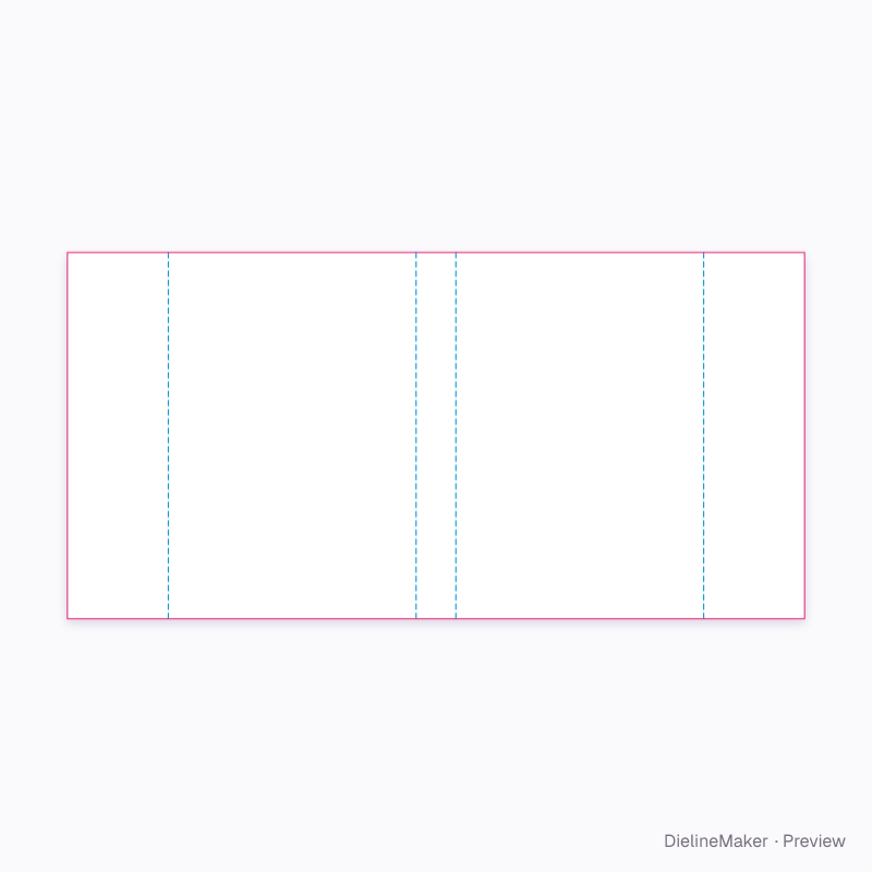 Royal 156 × 234 mm page-format book dust jacket flat dieline