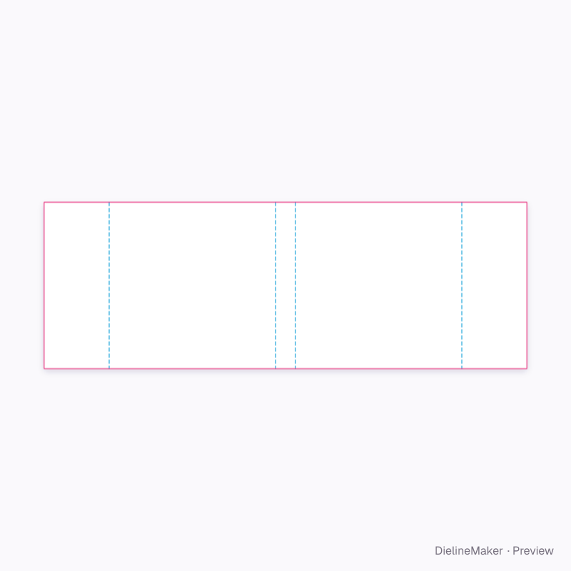 Square art-book jacket flat dieline