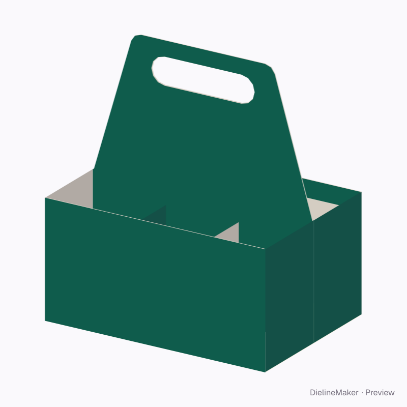 Six sauce bottles carrier — Bottle carrier