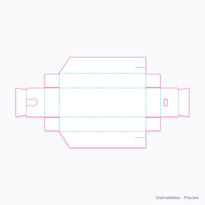 Flat dieline preview