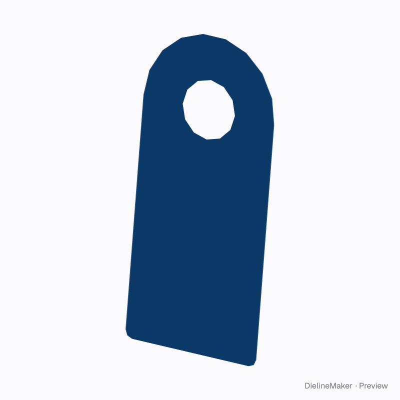 75 × 160 mm spirits neck hanger
