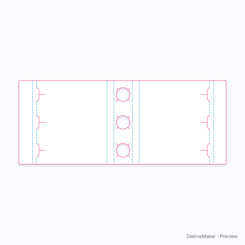 3-bottle neck-through wrap 183×61×170 flat dieline