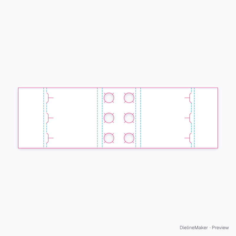 6-bottle neck-through wrap 3×2 183×122×170 flat dieline