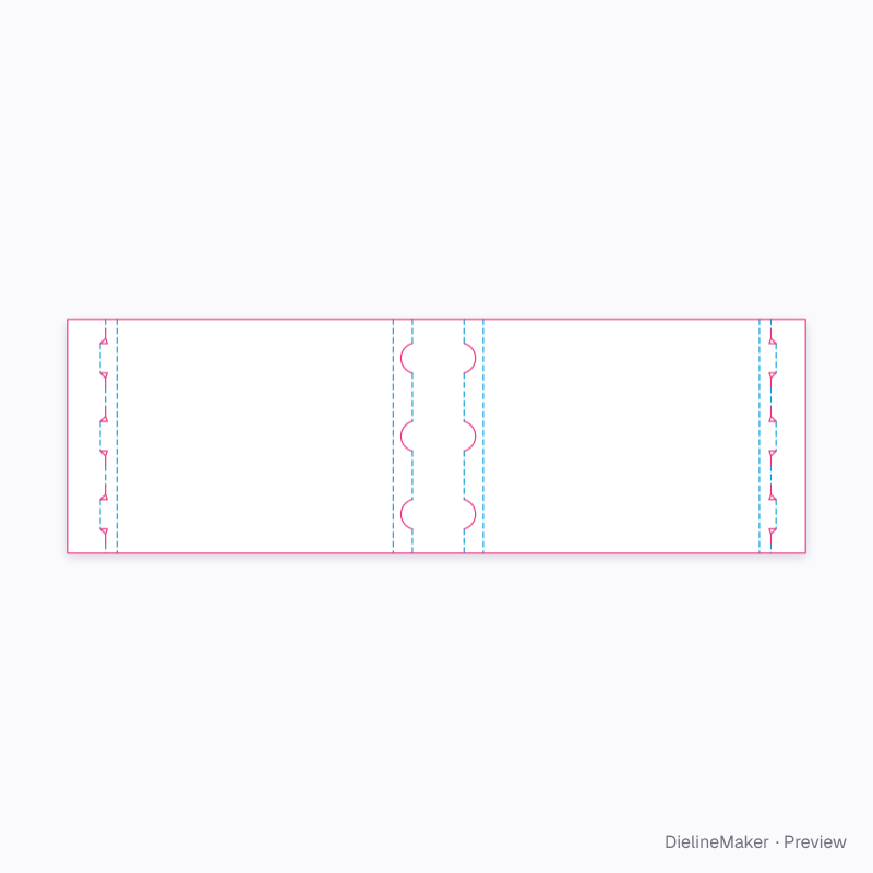 Bottle wrap-around multipack flat dieline