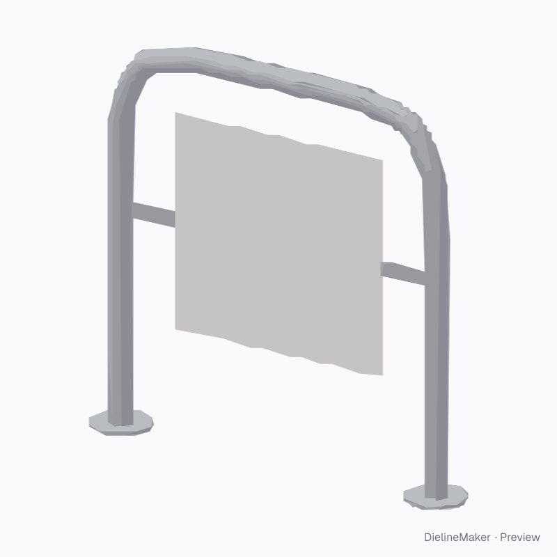 Single branded bike stand