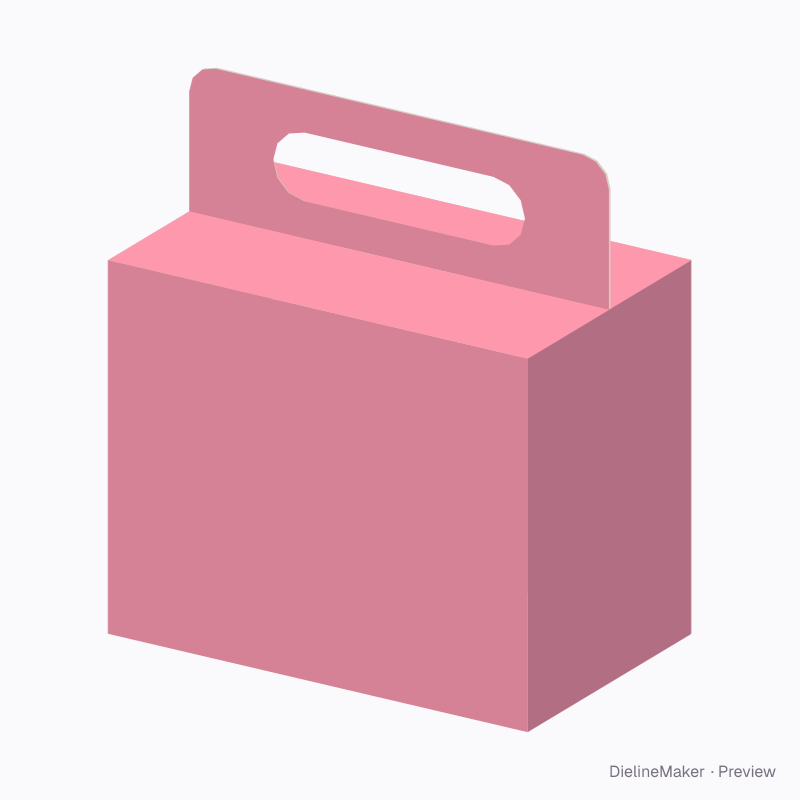 Cookie gift carry box — Briefcase box