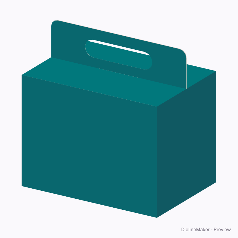 Holiday treat carry box — Briefcase box