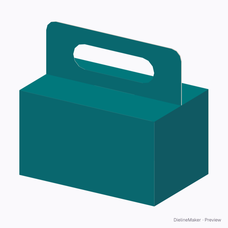 Party snack carry box — Briefcase box