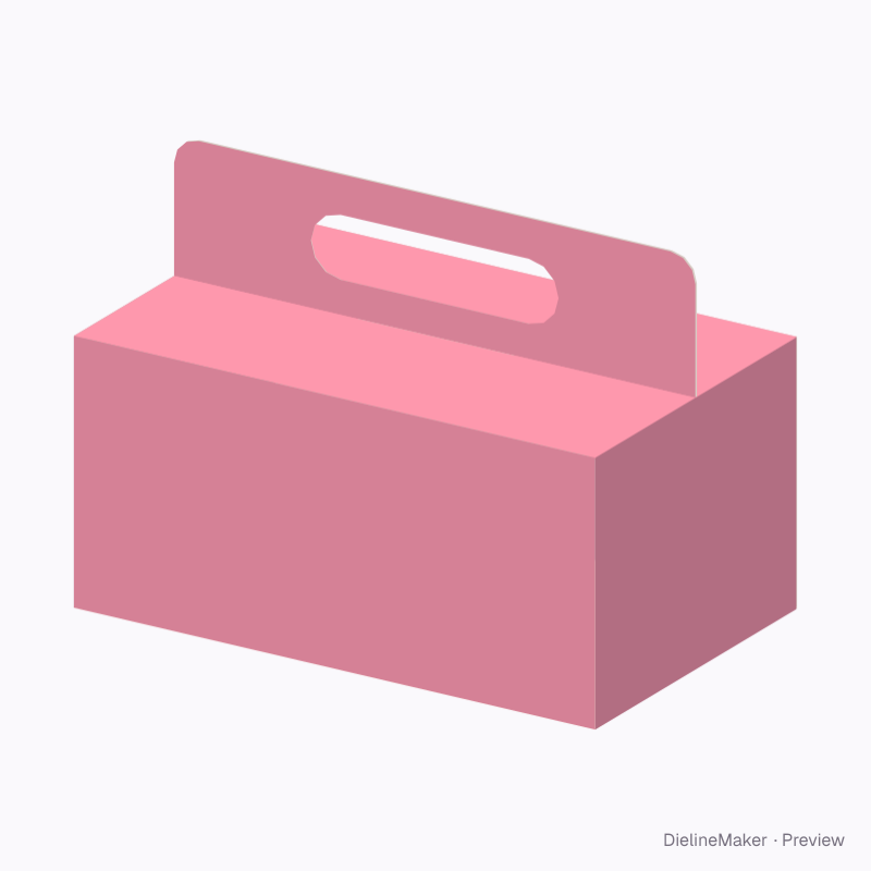 Pastry carry box — Briefcase box