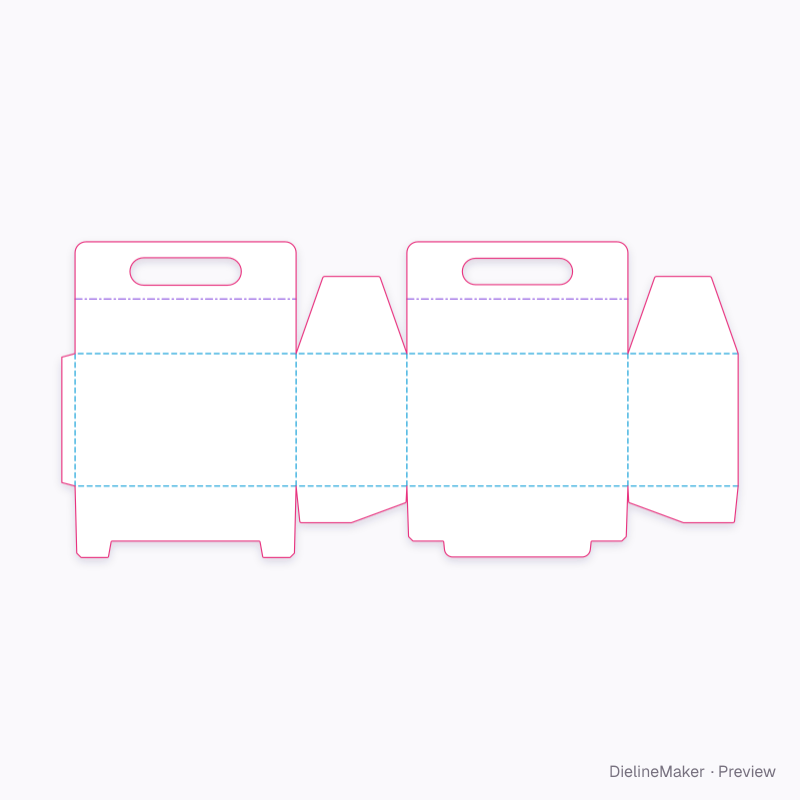 Flat dieline preview