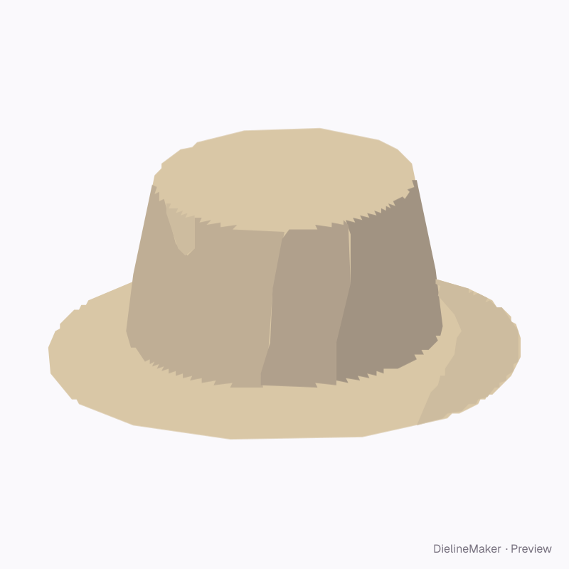 Natural cotton bucket hat