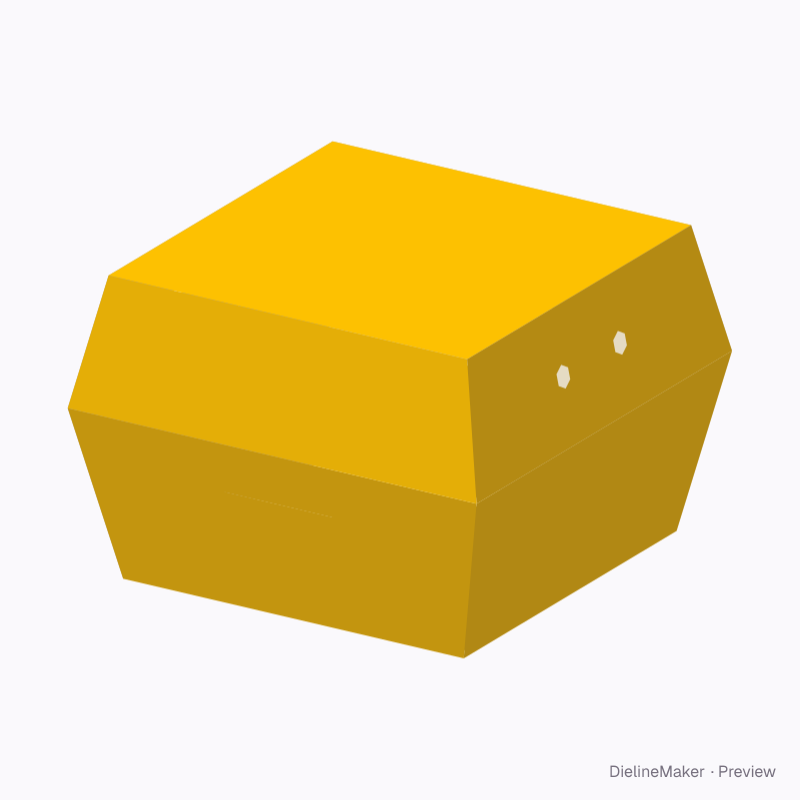 Brioche burger clamshell — Burger clamshell