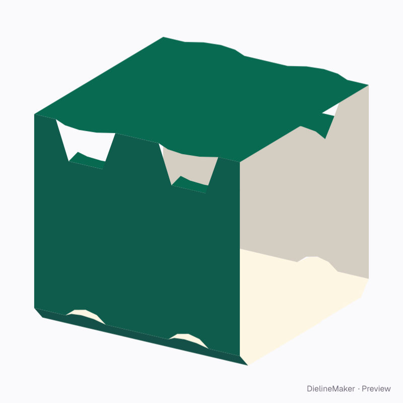 4-can glued wrap 2×2 132×132×122