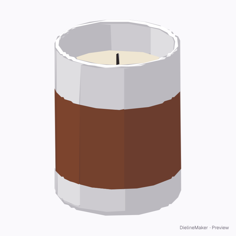 Small votive candle vessel