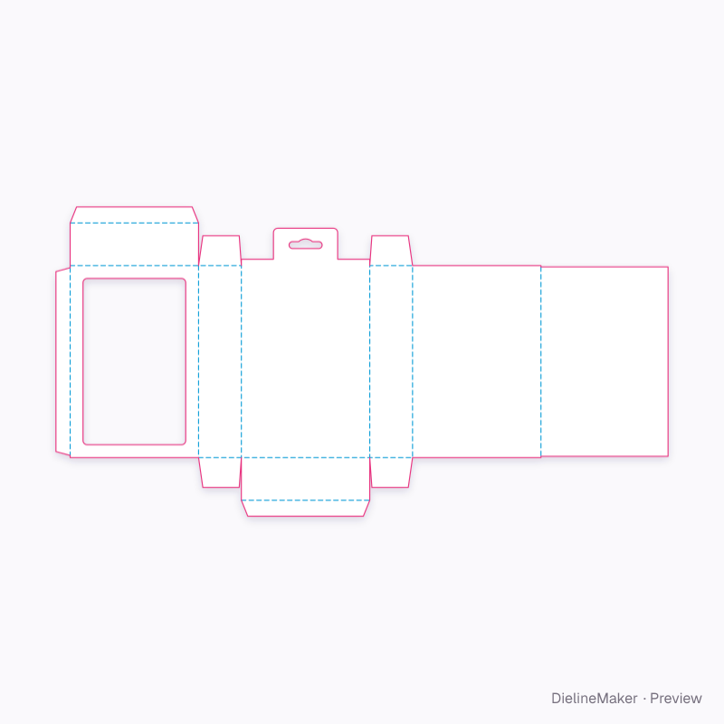 Flat dieline preview