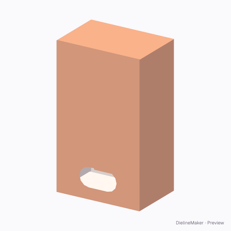 Catch-bottom carton 90×60×150