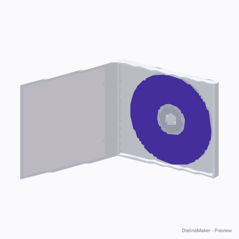 Classic hub-print CD