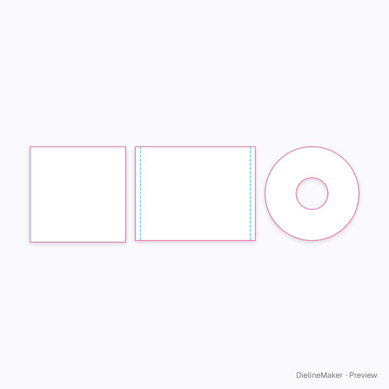 Classic hub-print CD artwork area
