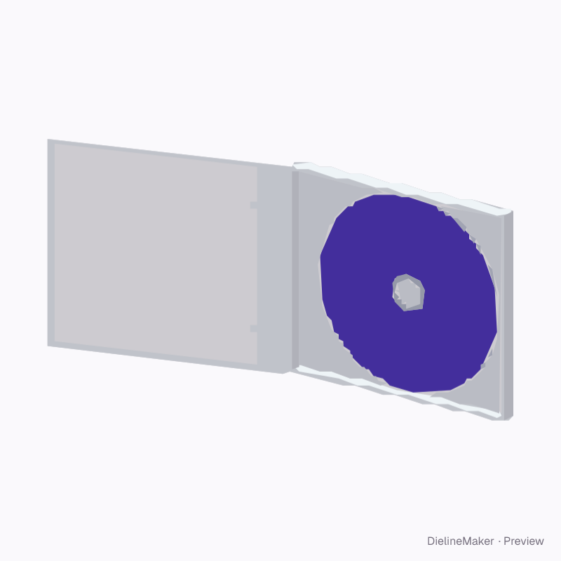 Open clear-tray jewel case