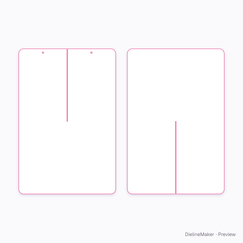 Four-way aisle dangler flat dieline