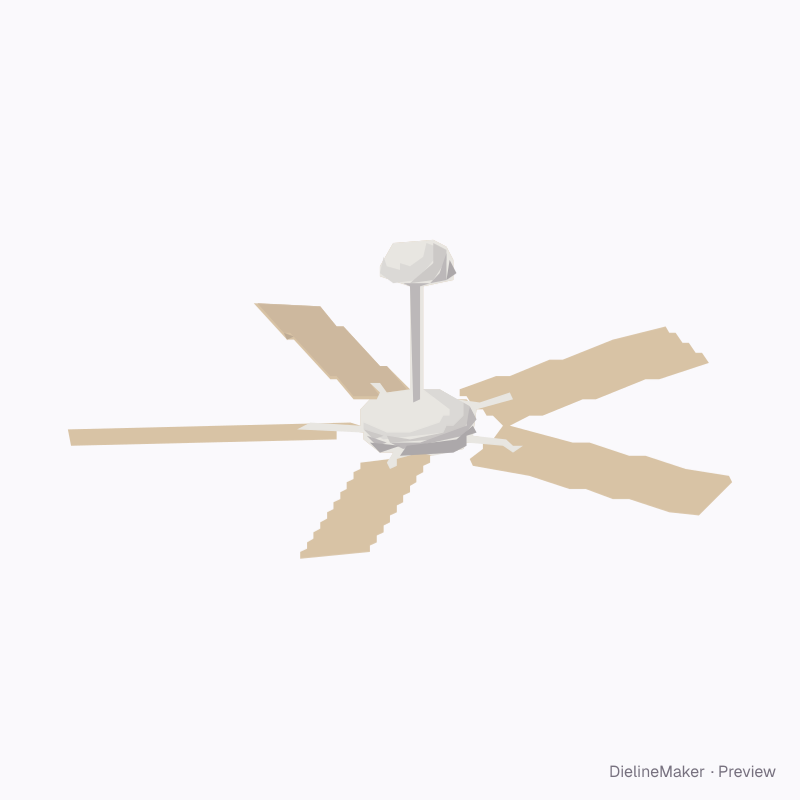 52 in five-blade ceiling fan