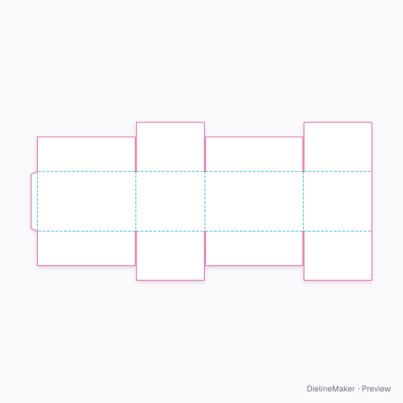 Flat dieline preview
