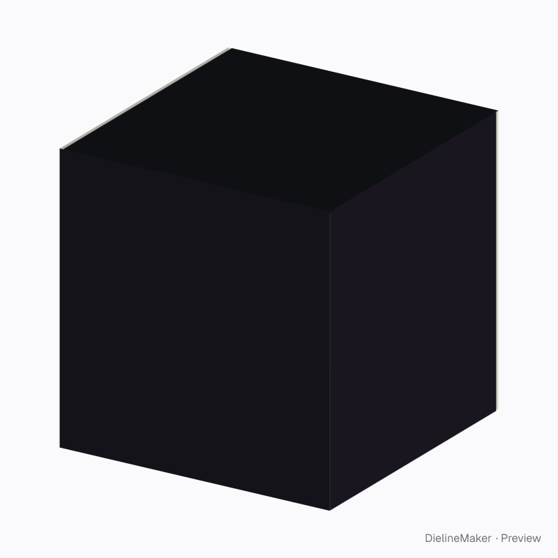 250 mm cube parcel carton — Centre special box