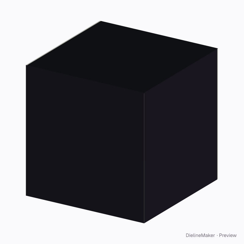 350 mm cube parcel carton — Centre special box