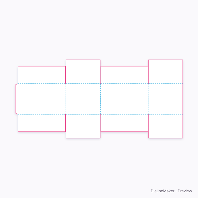 Flat dieline preview