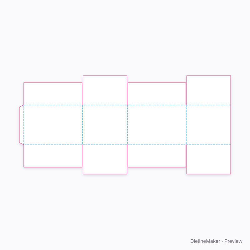 Flat dieline preview
